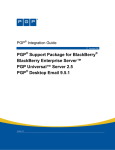 PGP Support Package for BlackBerry BlackBerry Enterprise Server