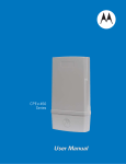 Motorola CPEo 450 Series User manual