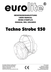 EuroLite Techno strobe User manual