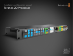 Blackmagicdesign Teranex Processors Instruction manual