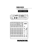 Mackie 802-VLZ3 Owner`s manual