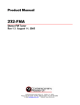 Contemporary Research AV6x4 Product manual