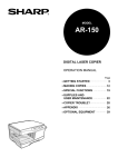 Sharp AR-150 SERIES Specifications