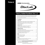 Roland CDX-1 Owner`s manual