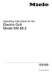 Miele KM 88-2 Operating instructions
