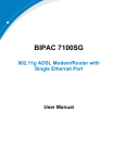 Billion BiPAC 7100SG User manual