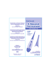 Unisar Digital Thermometer Instruction manual