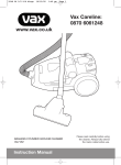 Vax VX2 Instruction manual