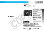 Canon PowerShot G7 User guide