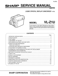 Sharp VL-Z1U Service manual