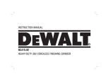 DeWalt DC415 Instruction manual
