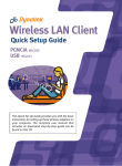 Dynalink Wireless LAN Client PCMCIA WLC030 Setup guide