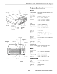 Epson ELP-5550 Specifications