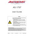 Autostart AS-1757 User guide