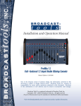 Broadcast Tools ProMix 12 Specifications