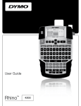 Dymo Rhin 4200 User guide