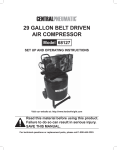 Central Pneumatic 67696 Operating instructions