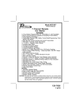 Audiovox APS687 - Car Prestige Remote Start Owner`s manual