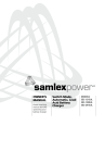 Samlexpower SEC-2440BRM Owner`s manual