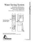 Alliance Laundry Systems UF50PV Programming instructions