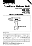 Makita 6202D Instruction manual