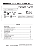 Sharp DV-SL80X Service manual