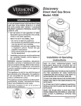 Vermont Castings VS38 Operating instructions