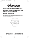 Memorex MKS2461 Operating instructions