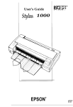 Epson Stylus 1000 User`s guide