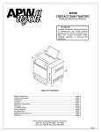 APW Wyott M-2000 Service manual