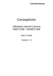 Conceptronic C54NETCAM User`s guide