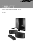 Bose Cinemate Technical information