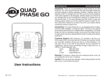 American DJ Quad Phase Go Instruction manual