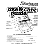 WhidpOOl SO-INCH SET-IN SELF-CLEANiNG ELECTRIC RANGE