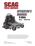 Scag Power Equipment GC-F4 Operator`s manual