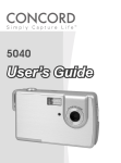Concord Camera 5040 User`s guide