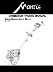 Mantis 811127 Operator`s manual