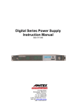 Amtex Digital Series Instruction manual