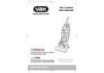 Vax Turbo Force V-060U Instruction manual