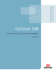 RAD Data comm Optimux-108 Specifications