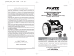 Vector Ultra SPORT SPOT User`s manual