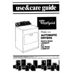 Whirlpool LE6660XP Operating instructions