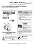 Quadra-Fire 7100FP Installation manual
