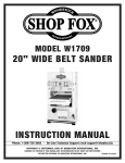 Woodstock SHOP FOX W1709 Instruction manual