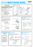 Brother DCP-1400 Setup guide