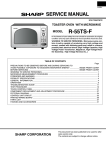 Sharp R-55TSF Service manual