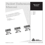 Avery Dennison Monarch 9860 Instruction manual