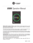 Crown USBX Instruction manual