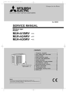 Mitsubishi MS-30SV Service manual