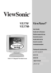 ViewSonic ViewPanel VE170 User guide
